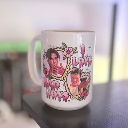 I Love Bad Boys Scream Inspired Sublimated Mug