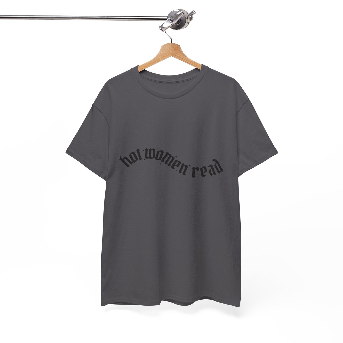 Women Read Tee — "Hot Women Read" Minimalist Graphic T-Shirt
