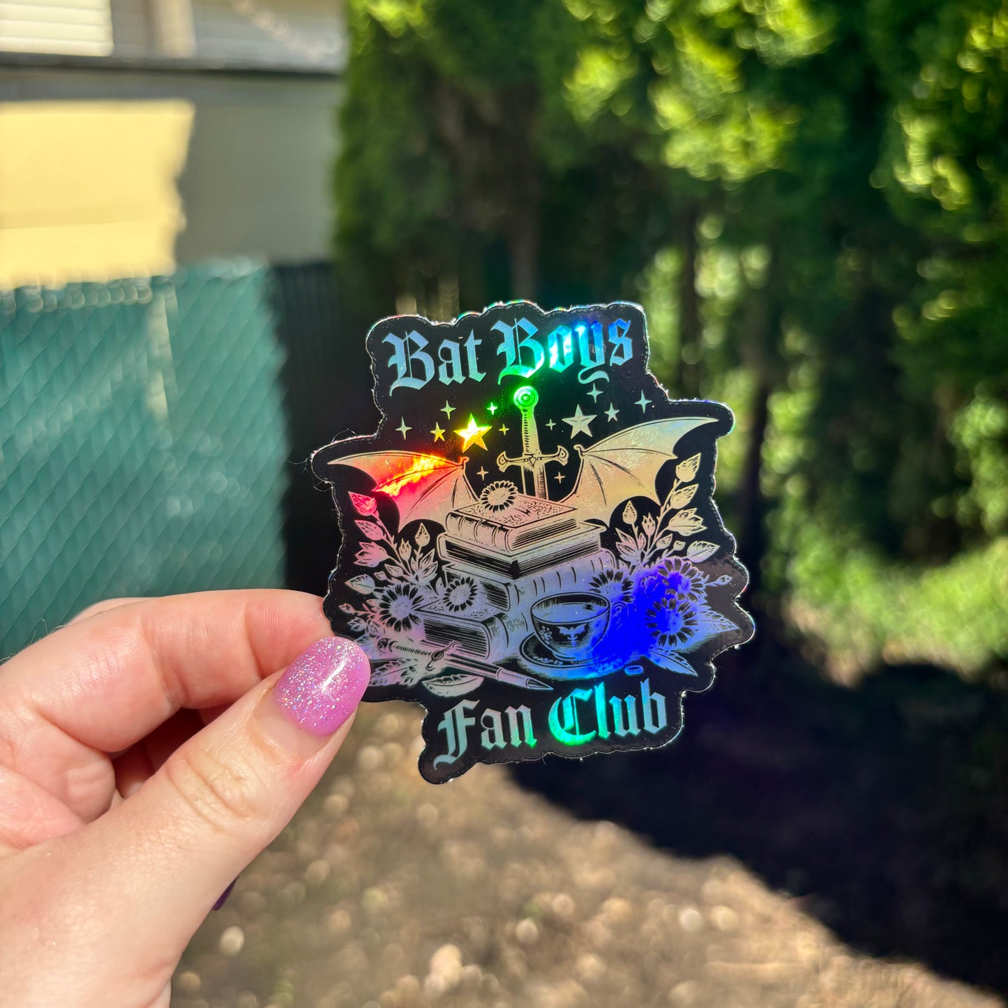 Bat Boys Fan Club Holographic Sticker