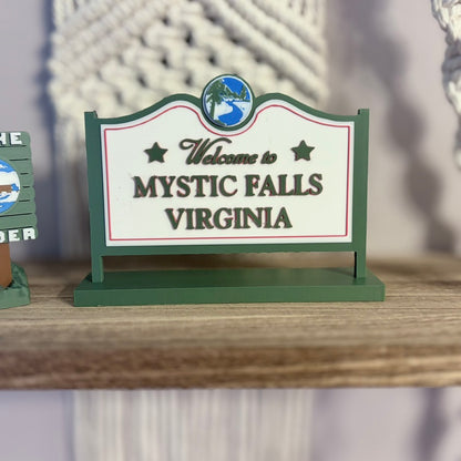 3D Printed Mystic Falls Virginia Inspired Sign