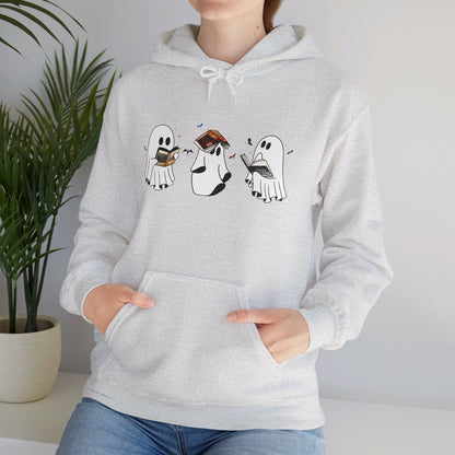 Fourth Wing Reading Ghosts Heavy Blend™ Hooded Sweatshirt - Awfullynerdy.co