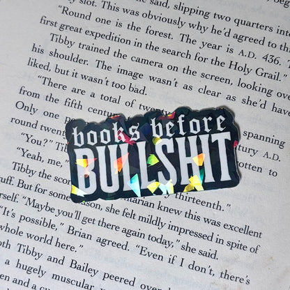 Books Before Bullshit Sticker