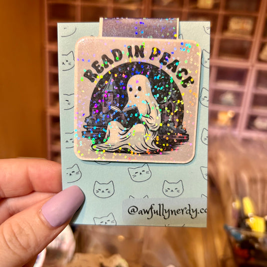 Ghost Read In Peace Magnetic Bookmark