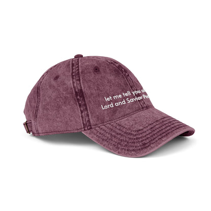 Embroidered Vintage Cap - Pedro Pascal Hat, Retro Dad Hat, Embroidery Baseball Cap, Vintage Style Headwear, Classic Actor Inspired