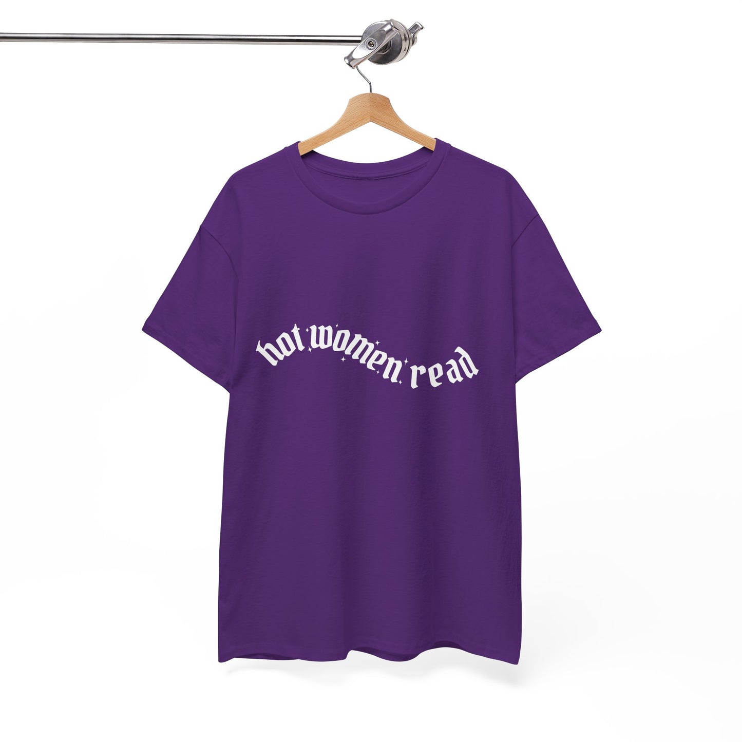 Women Read Tee — "Hot Women Read" Minimalist Graphic T-Shirt