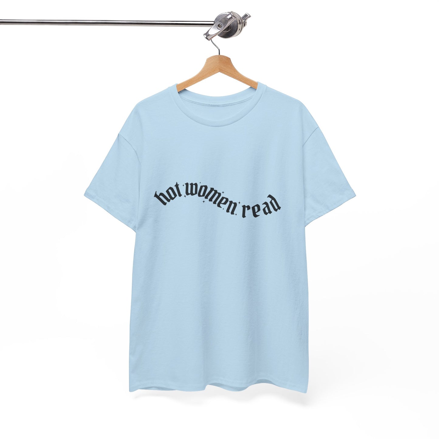 Women Read Tee — "Hot Women Read" Minimalist Graphic T-Shirt