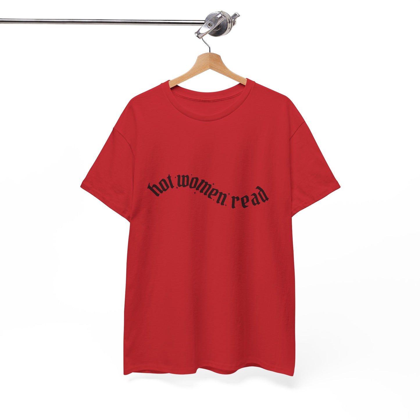 Women Read Tee — "Hot Women Read" Minimalist Graphic T-Shirt