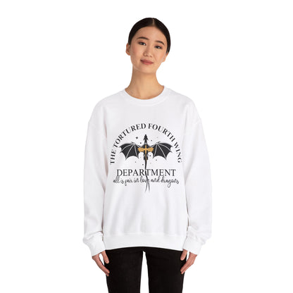 The Tortured Fourth Wing Department Unisex Heavy Blend™ Crewneck Sweatshirt