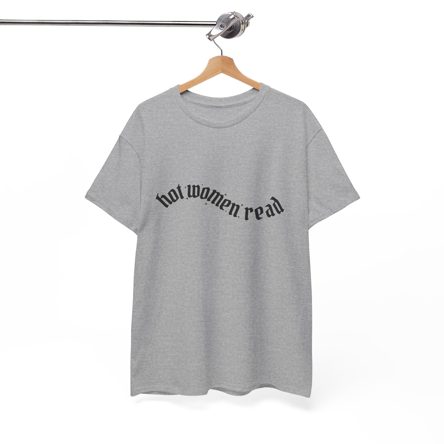 Women Read Tee — "Hot Women Read" Minimalist Graphic T-Shirt