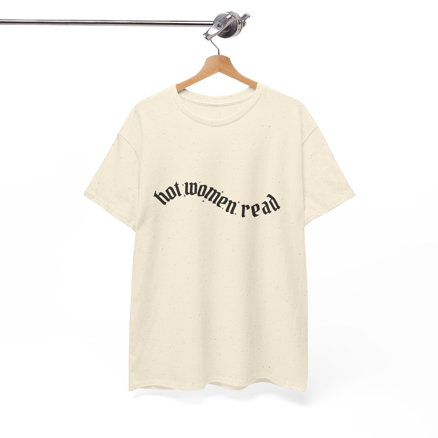 Women Read Tee — "Hot Women Read" Minimalist Graphic T-Shirt