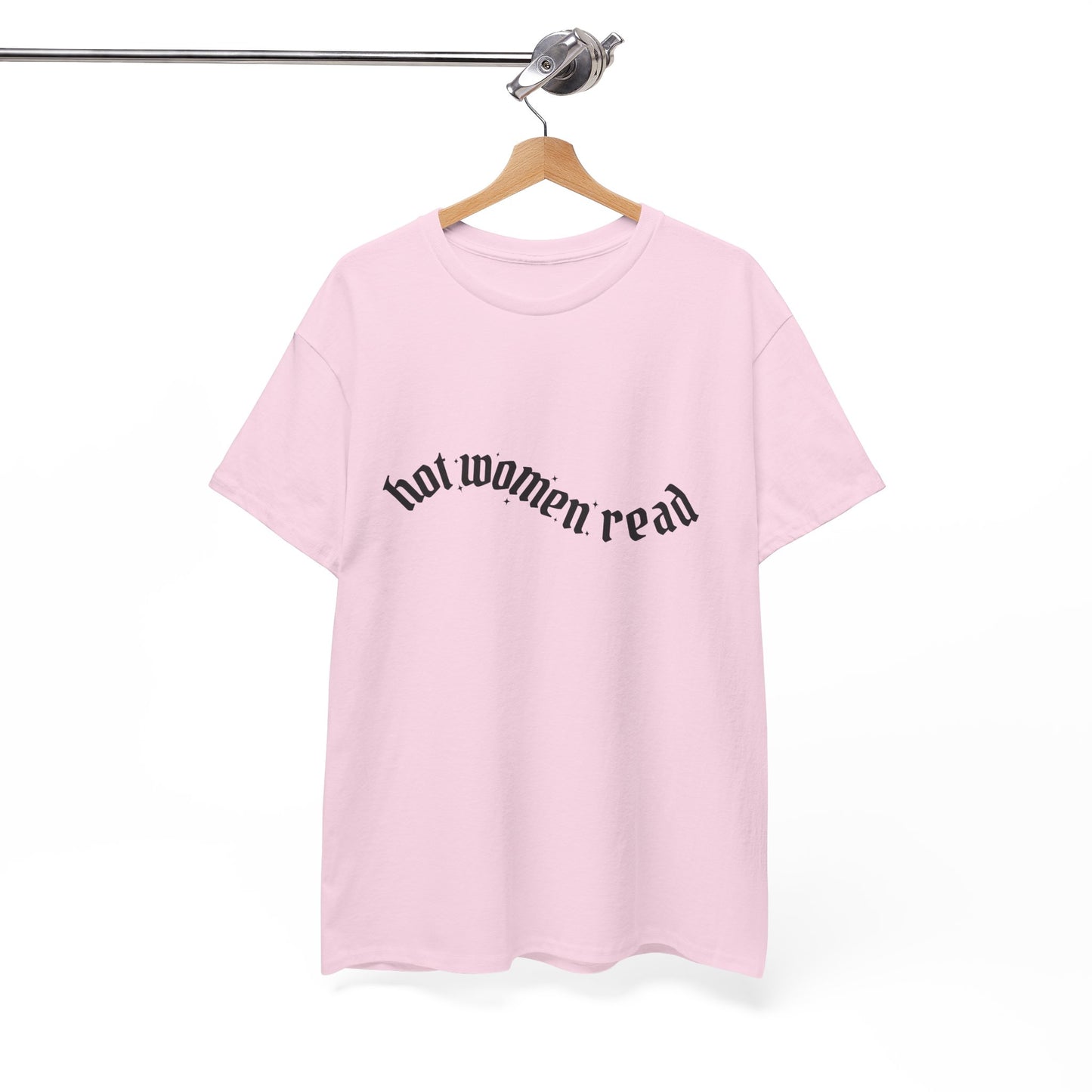 Women Read Tee — "Hot Women Read" Minimalist Graphic T-Shirt