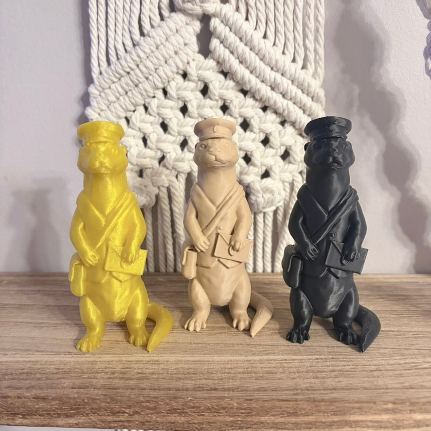 3d Printed Mail Otter Bookshelf Decor