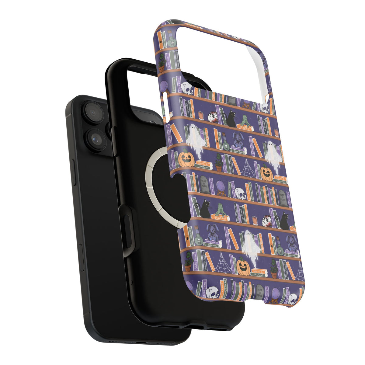 Spooky Bookshelf Magnetic Impact-Resistant Case