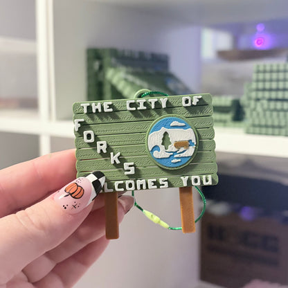 3D Printed Forks Sign Ornament