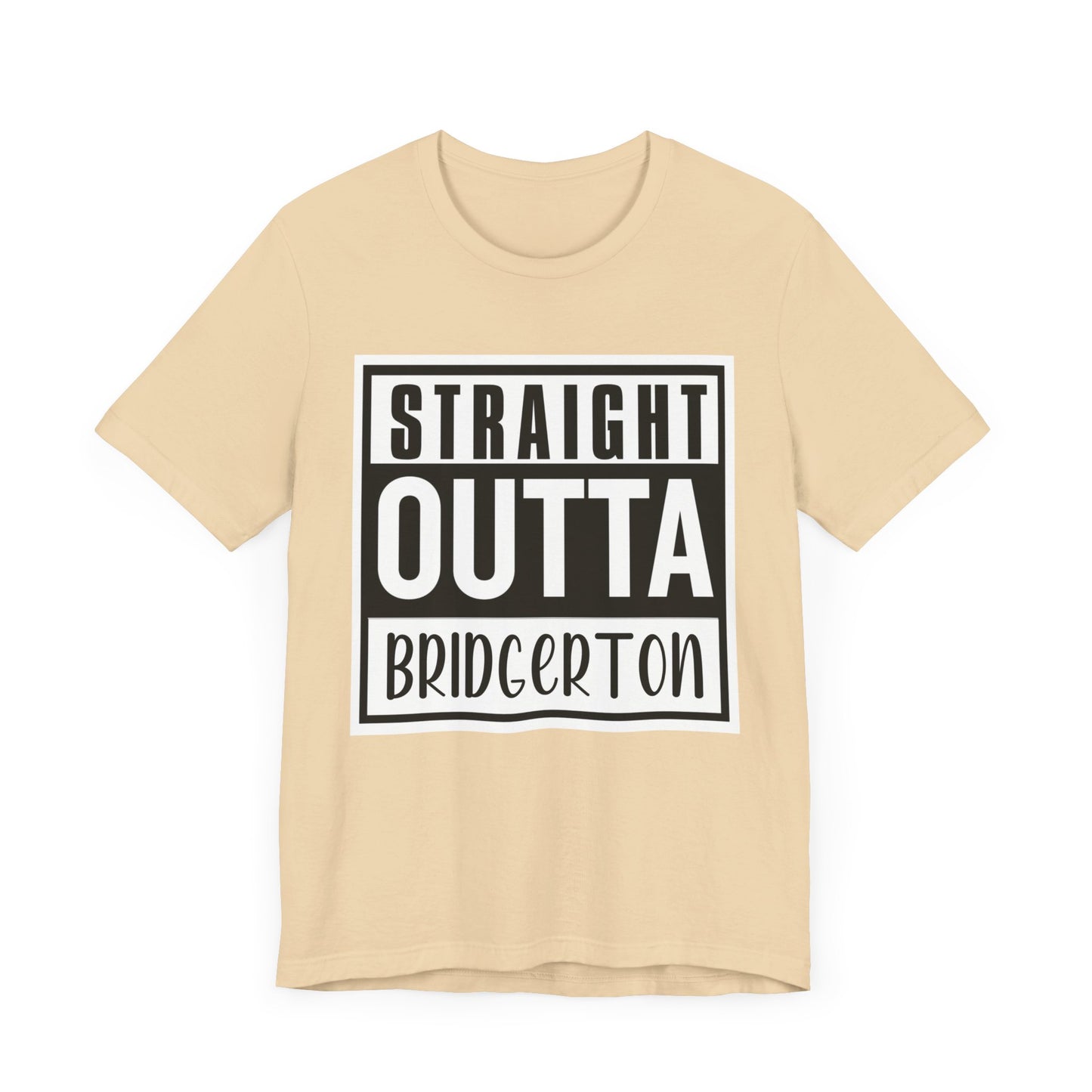 Straight Outta Bridgerton Unisex Jersey Short Sleeve Tee