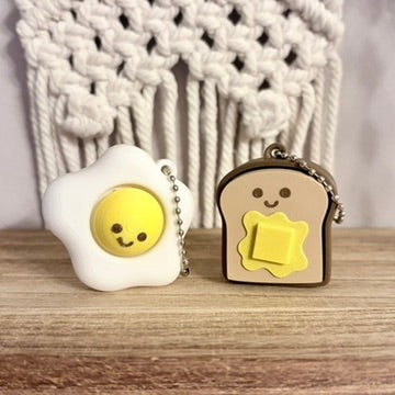 3d Printed Toast and Egg Inspired Fidget Clicker