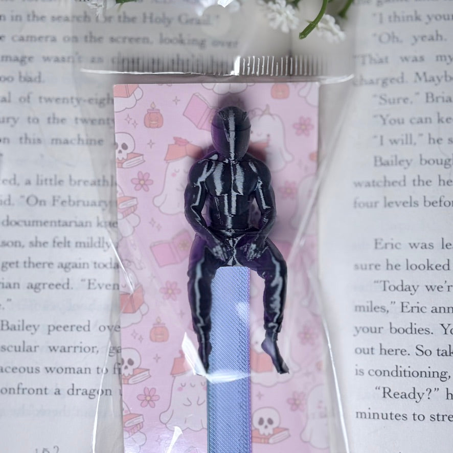 3D Printed Hot Biker Bookmark | Cute Book Accessory