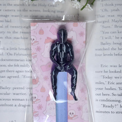 3D Printed Hot Biker Bookmark | Cute Book Accessory