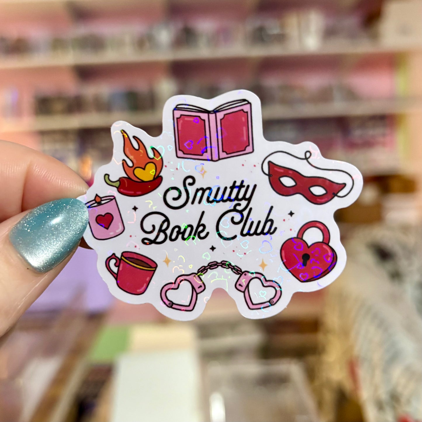 Smutty Book Club Symbols Sticker