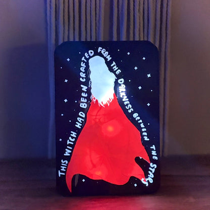 This Witch Had Been Crafted From the Darkness Light Up Book Nook