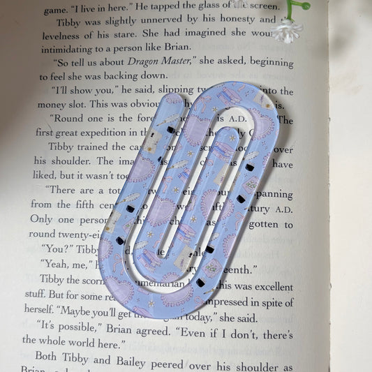 Regency Era Feather Pen and Paper Jumbo Acrylic Paperclip Sublimated Bookmark – Bookish Page Holder
