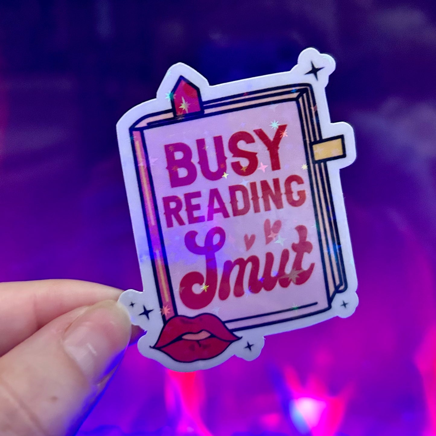 Book Busy Reading Smut Sticker