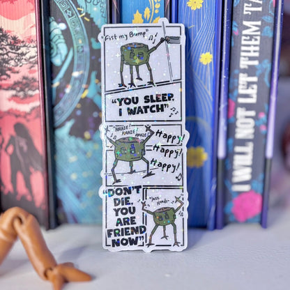 Rocky Inspired Die-Cut Laminated Sparkle Bookmark
