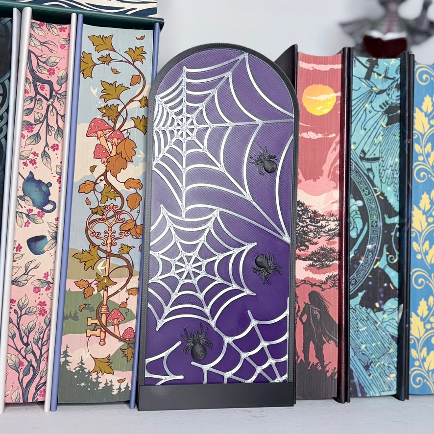 Purple Spider Web Book Nook