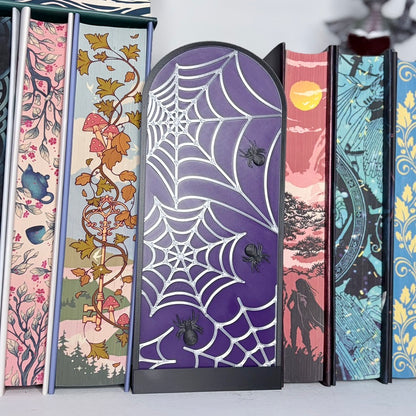 Purple Spider Web Book Nook