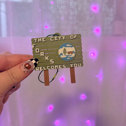 3D Printed Forks Sign Ornament