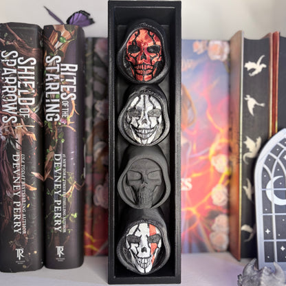3d Printed 4-tier Skull Book Nook