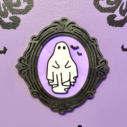 3d Printed Cute Ghostly Purple Sign