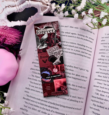 Vampirecore Collage Laminated Cardstock Star Sparkle Bookmark
