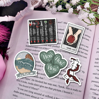Twilight Inspired Snow Glitter Sticker Bundle