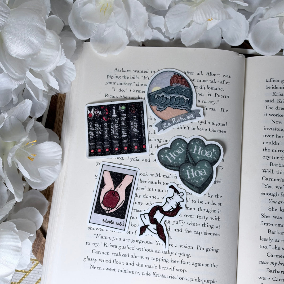 Twilight Inspired Snow Glitter Sticker Bundle