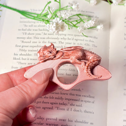 Cute Dragon 3d Printed Thumb Book Holder