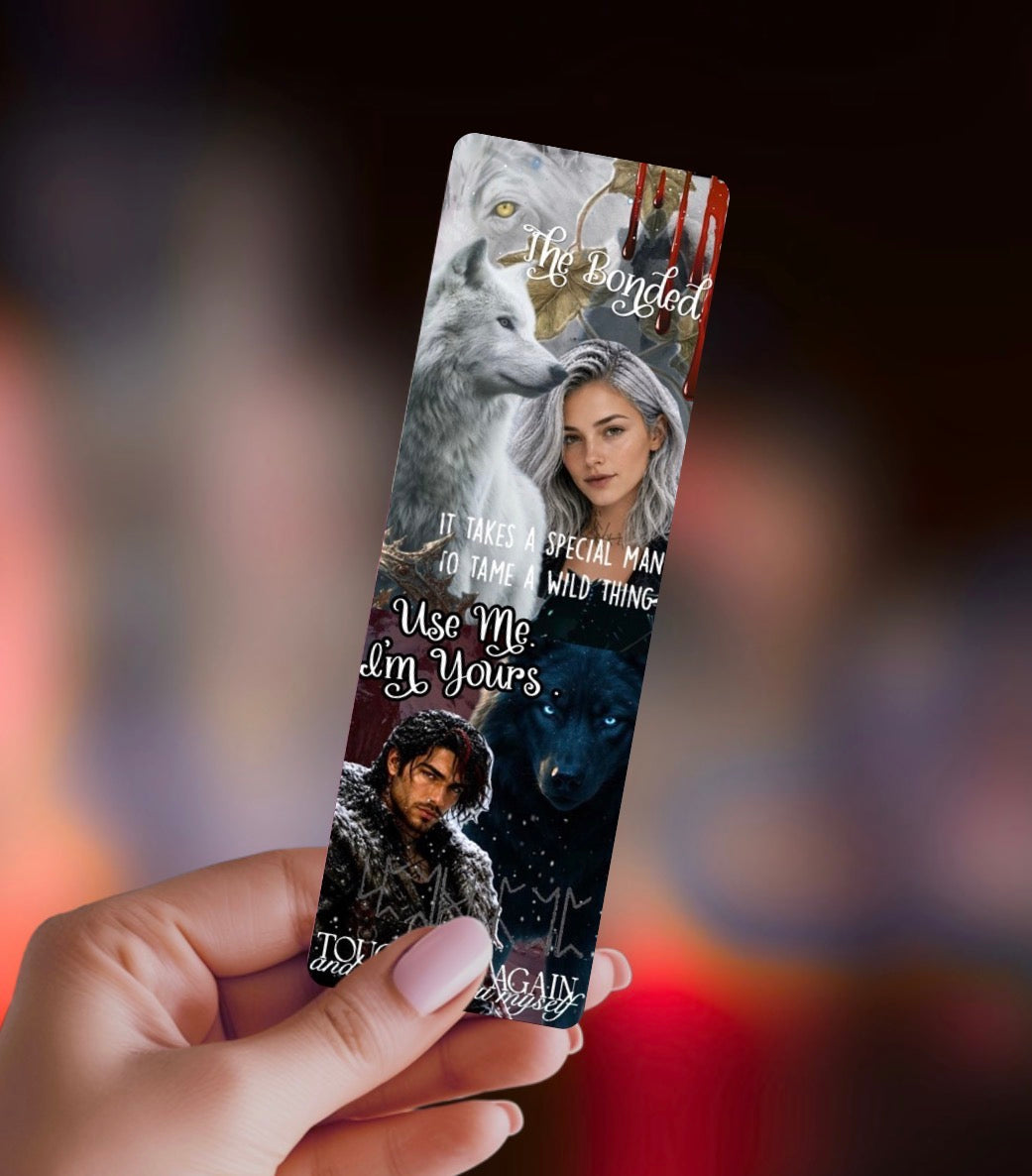 Dire Bound Inspired Collage Bookmark - Star Sparkle Finish
