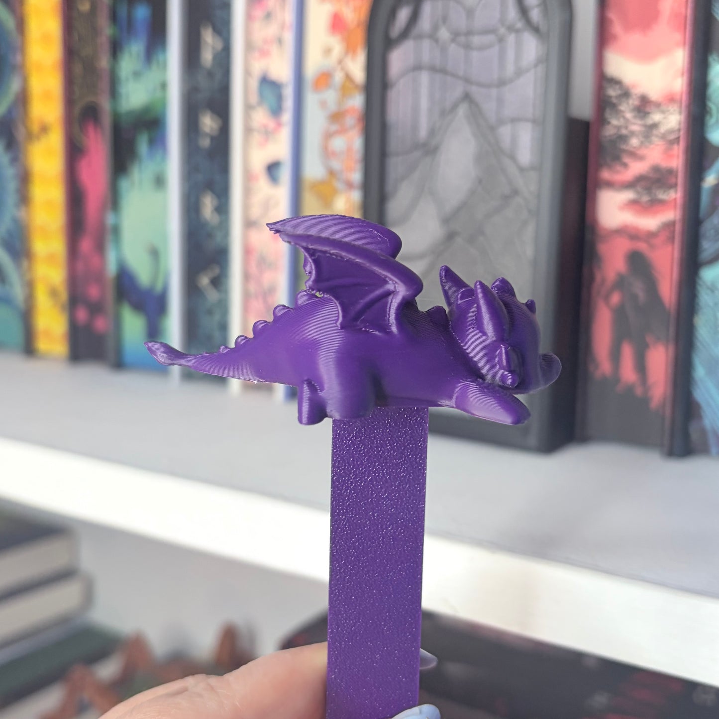 3D Printed Chibi Dragon Bookmark | Cute Book Accessory