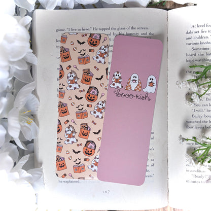 Booo-kish Ghost Dual-Sided Cardstock Bookmark