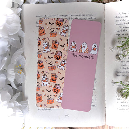Booo-kish Ghost Dual-Sided Cardstock Bookmark