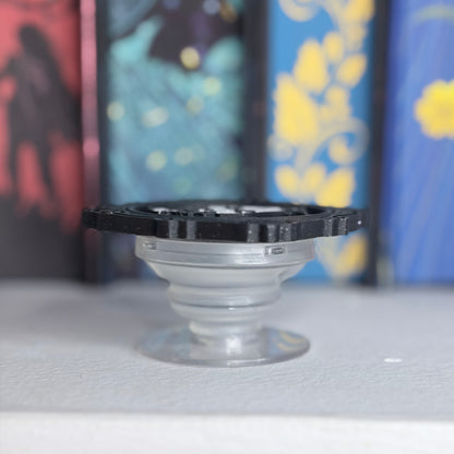 Ghostly Purple Portrait 3D Printed Collapsible Grip