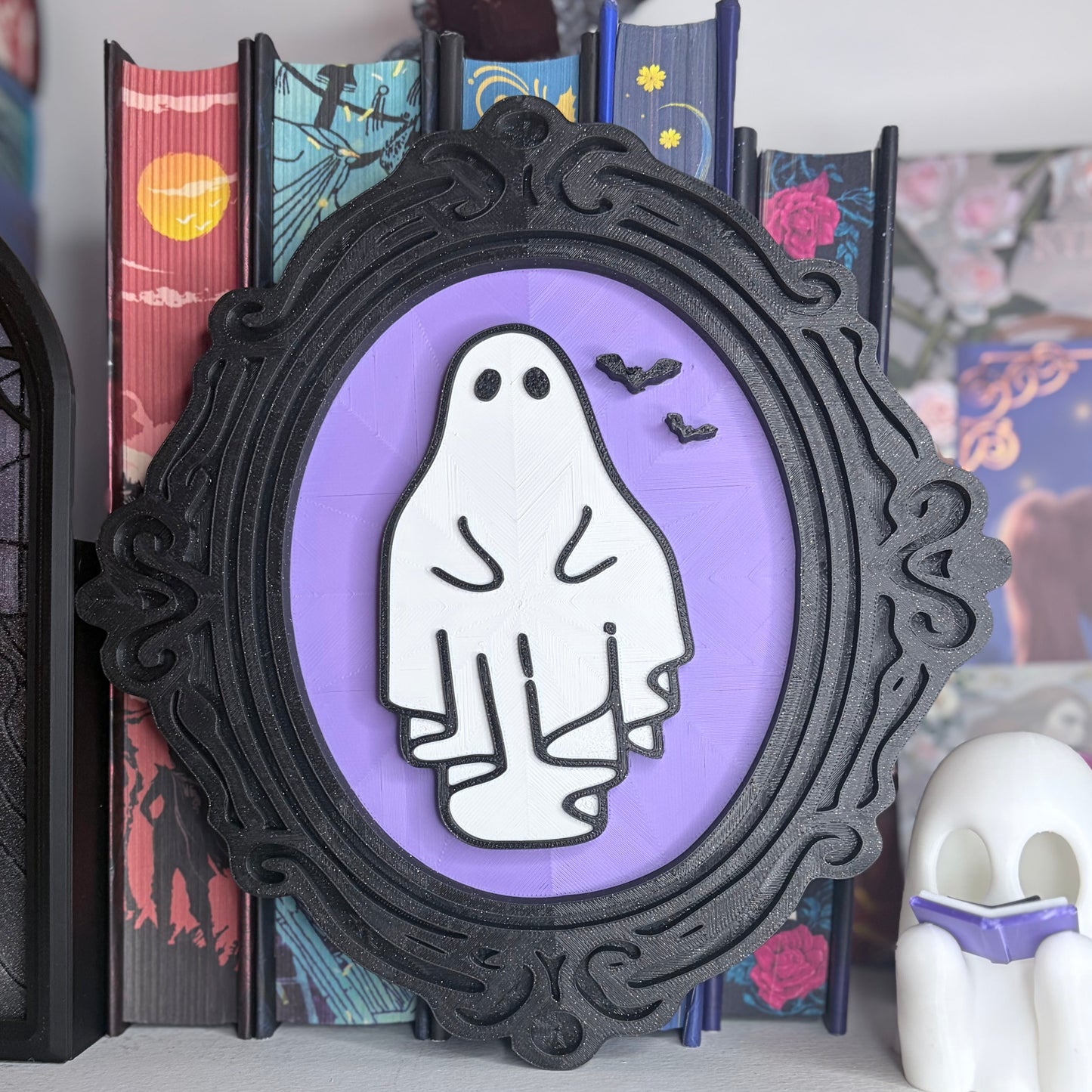 3d Printed Cute Ghostly Purple Sign