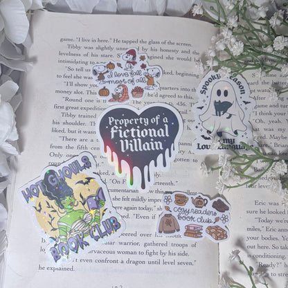 Hot Ghouls Book Club Star Sparkle Sticker