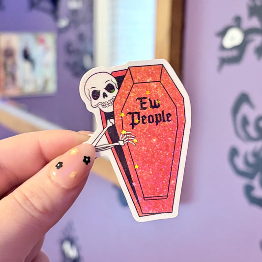 Ew, People Coffin 2.5-inch Sticker