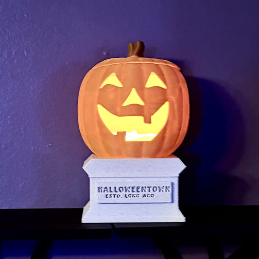 Spooky Town Pumpkin Halloween Tea Light Decor