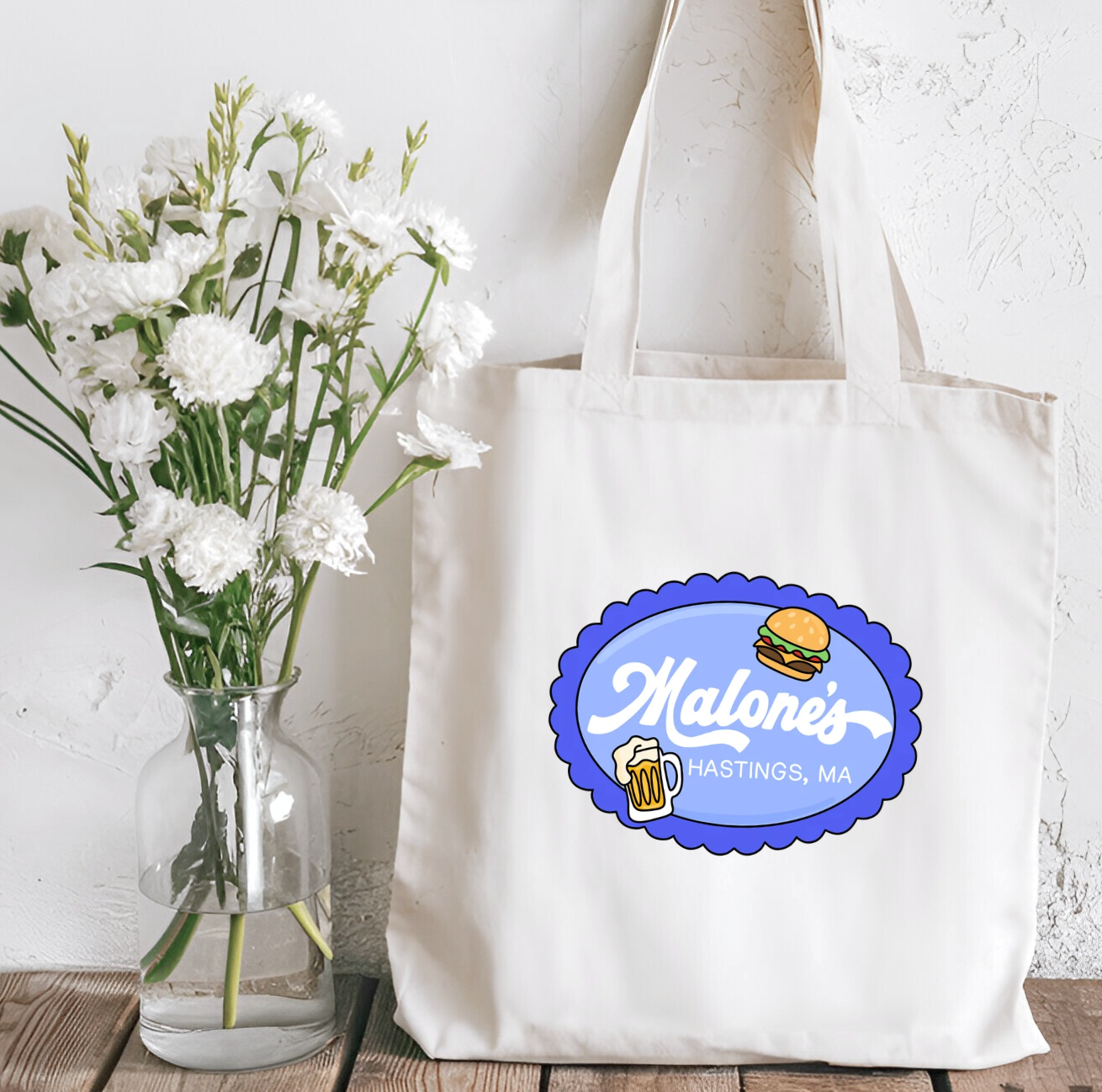 Malone's Inspired Sublimated Canvas Tote Bag