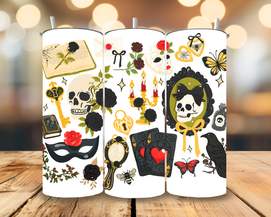 Dark Acadamia Collage 20 oz Insulated Tumbler
