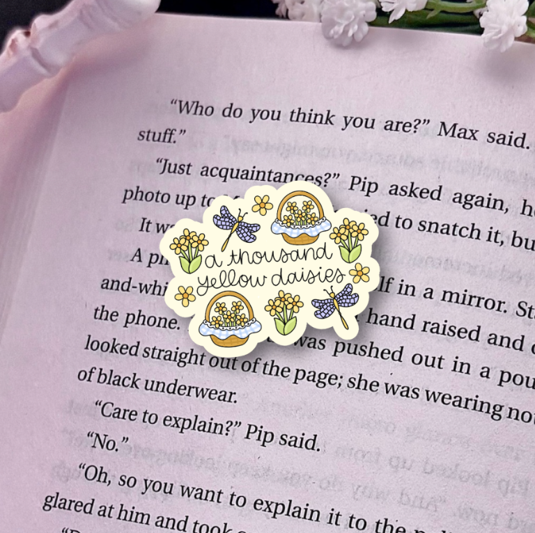 A Thousand Yellow Daisies Holographic Sticker