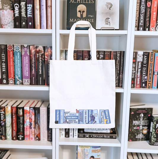 Hockey Bookshelf Double-Sided Sublimated Canvas Tote Bag
