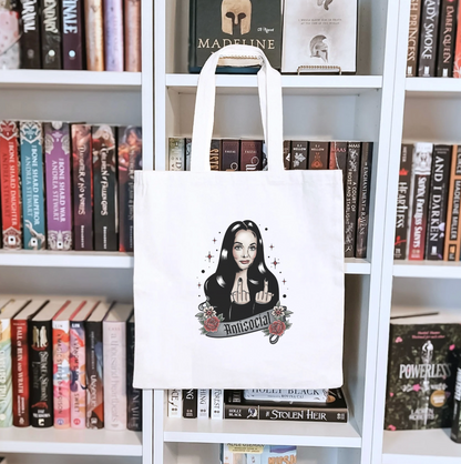 Antisocial Sublimated Canvas Tote Bag